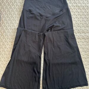 Black Wide-Leg Women's Trousers